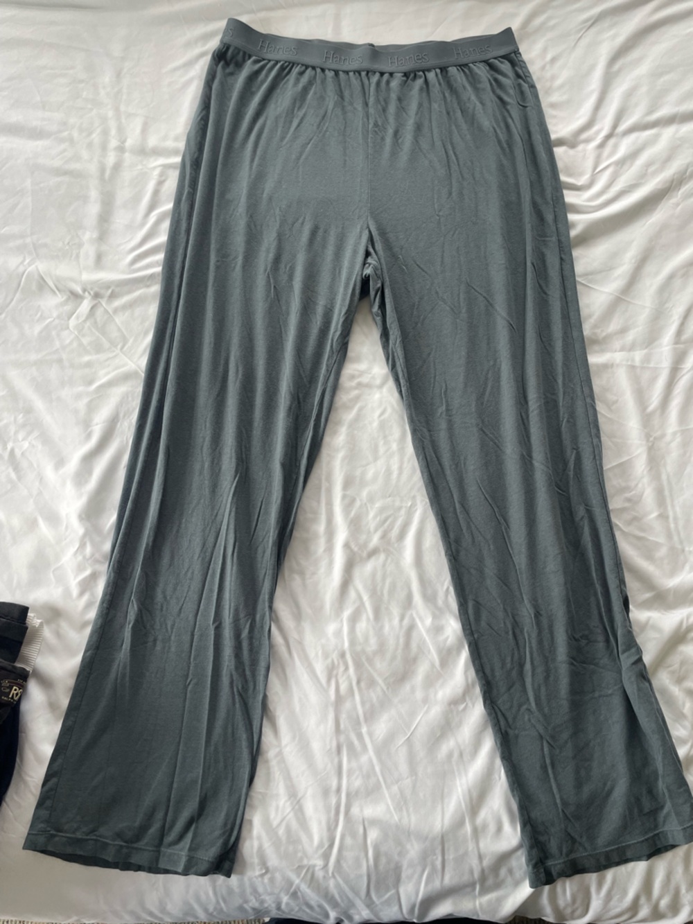 Hanes Gray Lightweight Lounge Pants with Logo Accent Waist